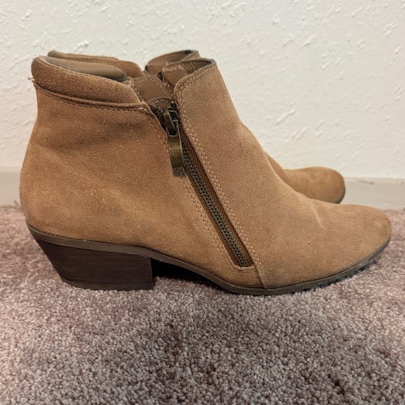 Tan Suede Ankle Boots - Picture 2 of 5